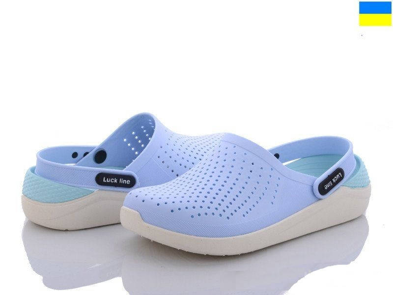 

Кроксы женские Luck Crocs (голубые) 38, Голубой