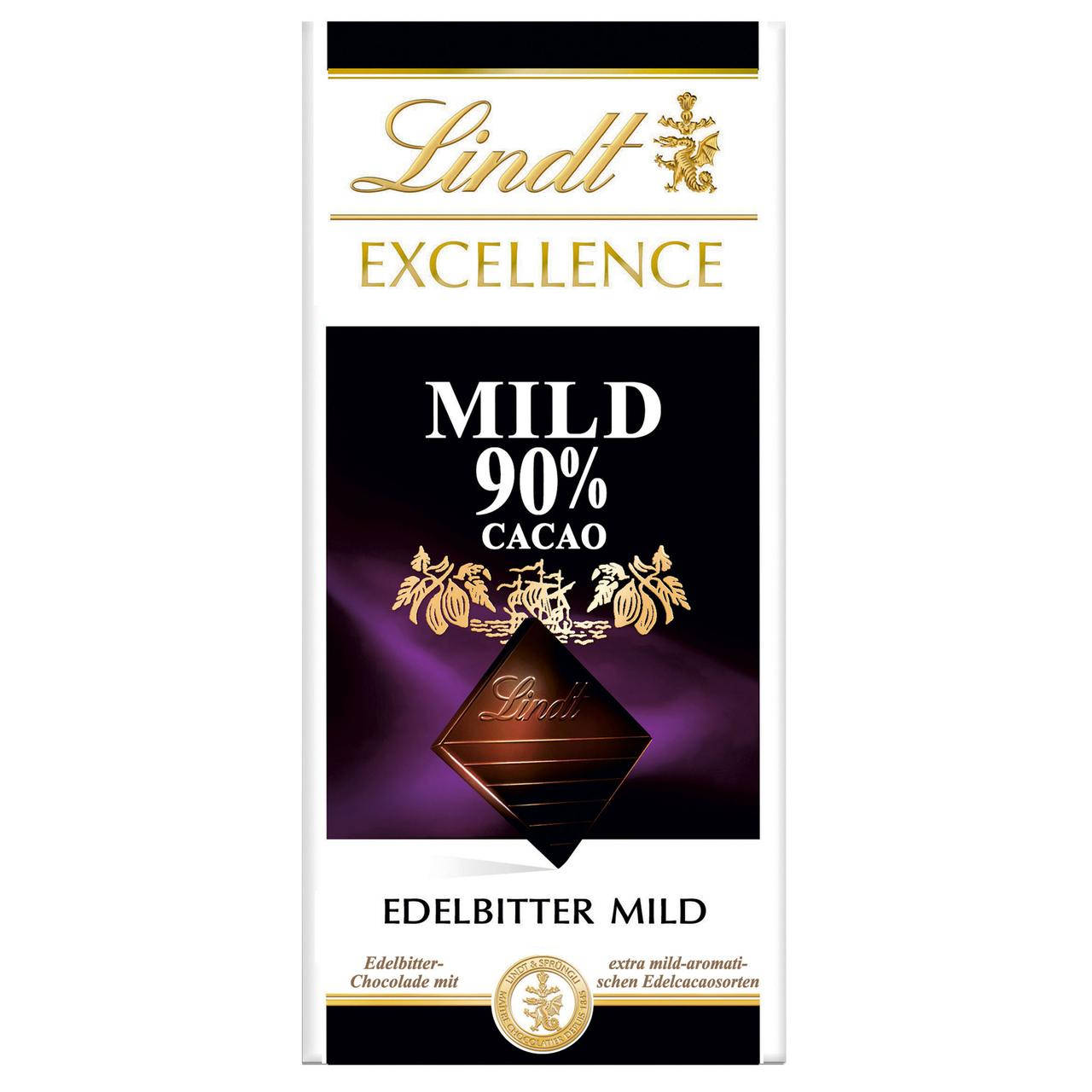 

Lindt Excellence Dark Chocolate Mild 90% Cacao 100g