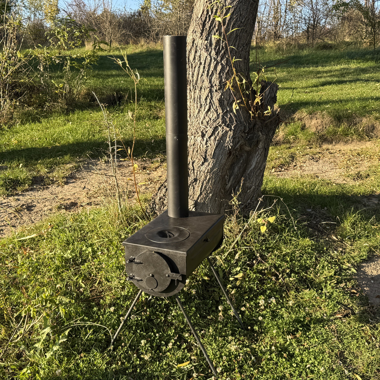 Буржуйка Трансформер зі сталі 3 мм, для опалення 30кв. метрів