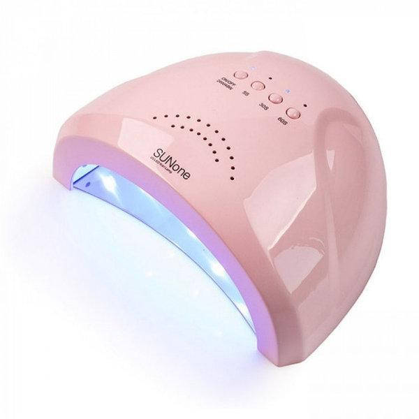 

Профессиональная UV/LED лампа SUNone для сушки гель-лака, 48 Вт. Розовая