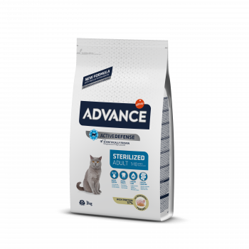 

Advance (Эдванс) Cat Sterilized Adult. Сухой корм с индейкой для стерилизованных кошек (3 кг.)