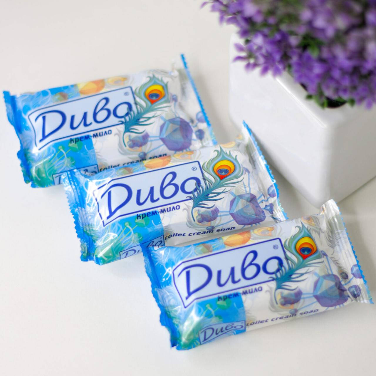 

Мыло туалетное твердое Диво Крем мыло, 70гр, (109шт/ящ)