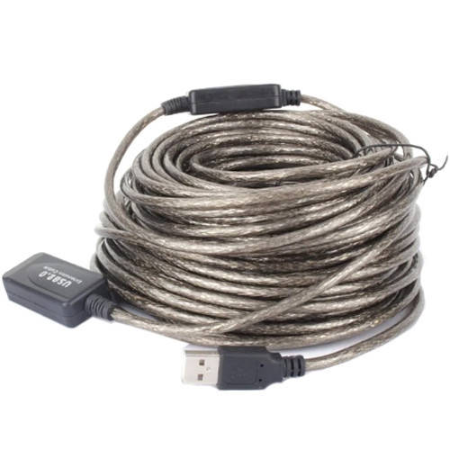 

USB 2.0 удлинитель активный репитер, кабель AM - AF, 20м