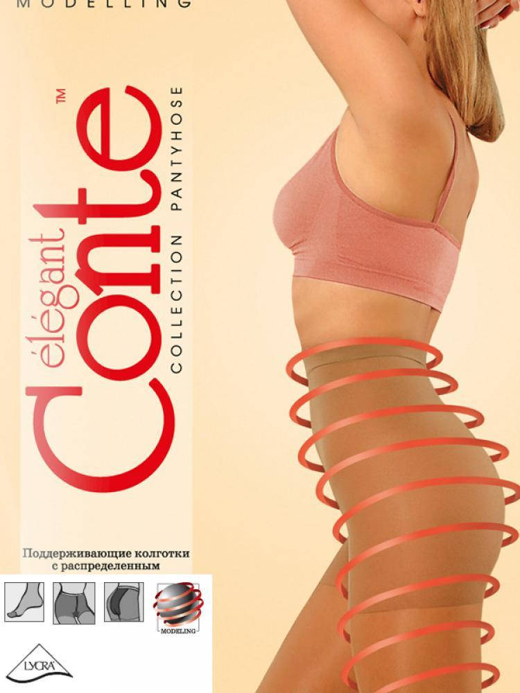 

Колготки женские классические без рисунка с утяжкой Конте CONTE ACTIVE 40 den