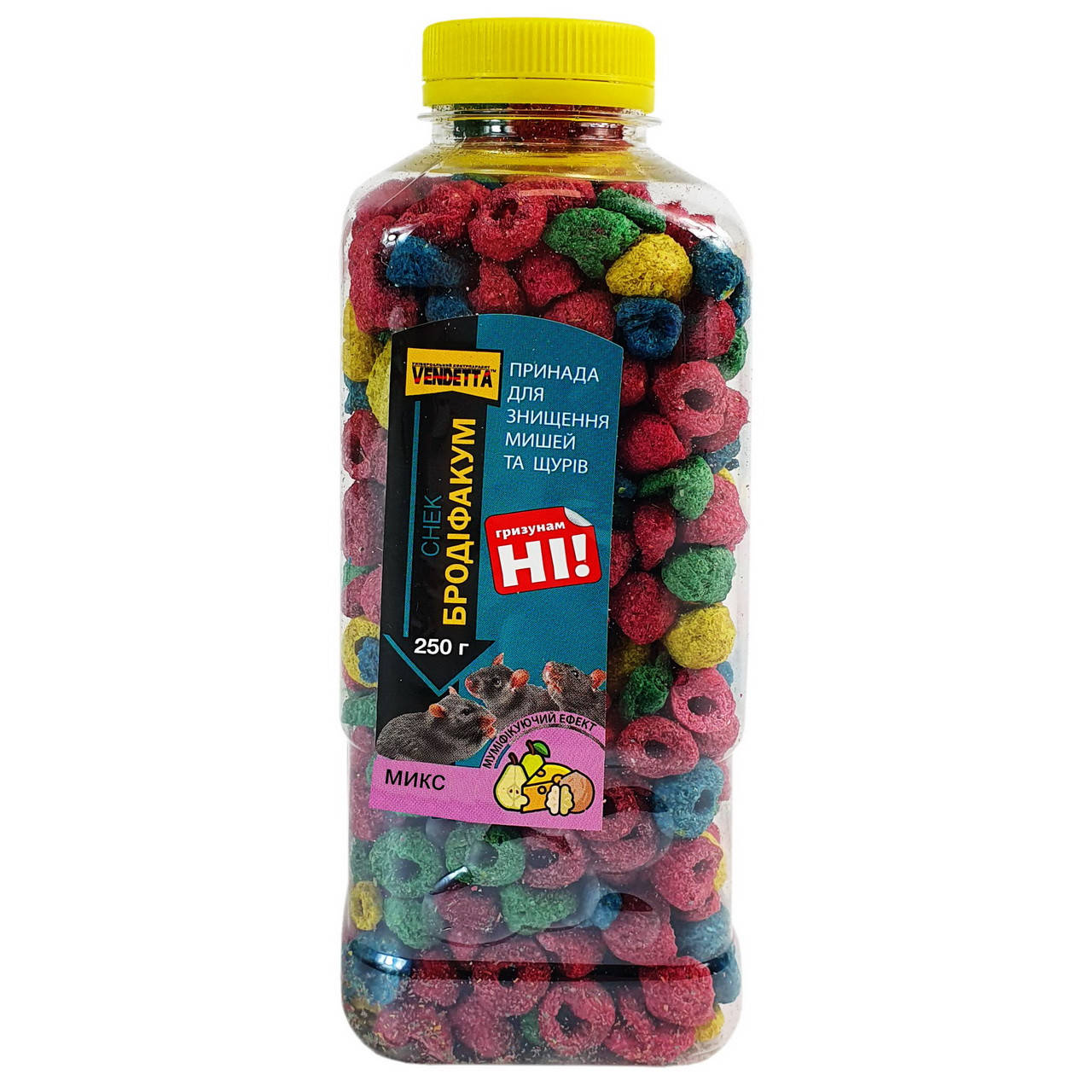 

Вендетта. Бродифакум. Гранулы СНЕК ПЭТ бутылка 250 гр (МИКС) (24)