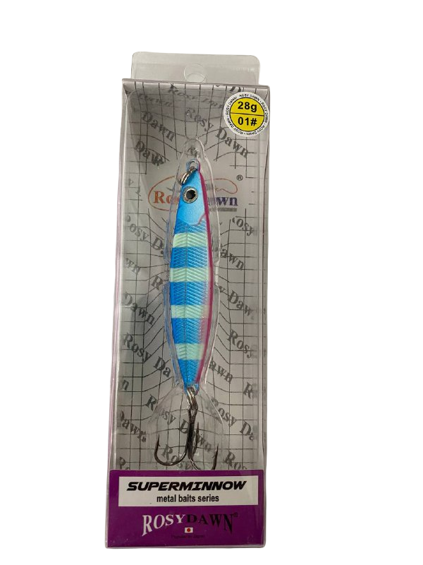 

Пилькер Блесна Rosy Dawn Iron Minnow 28g, Синий