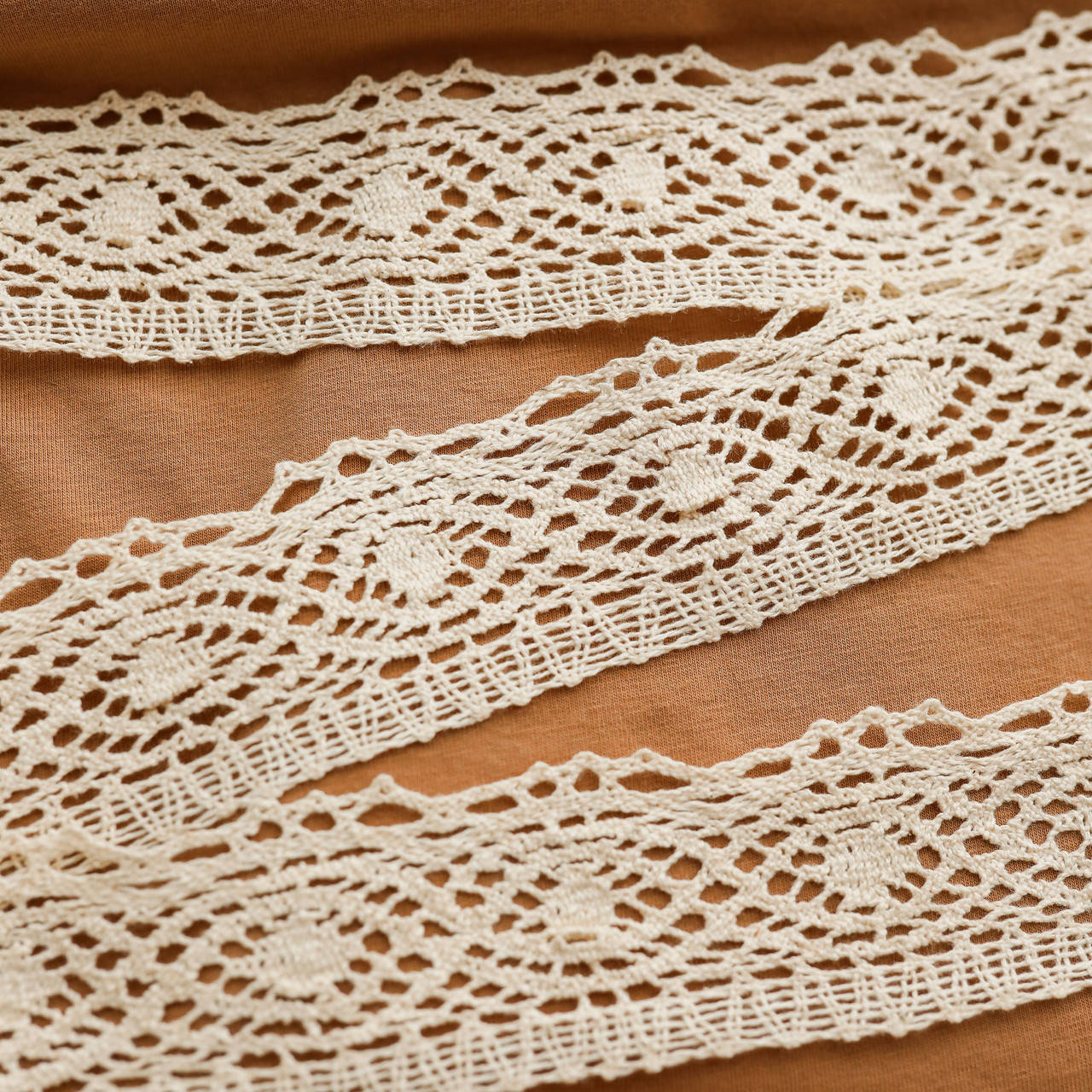 

Кружево натуральное (Лен) хлопковое / ширина 45 мм / цвет кремовый / заказ от 1 м, Бежевый