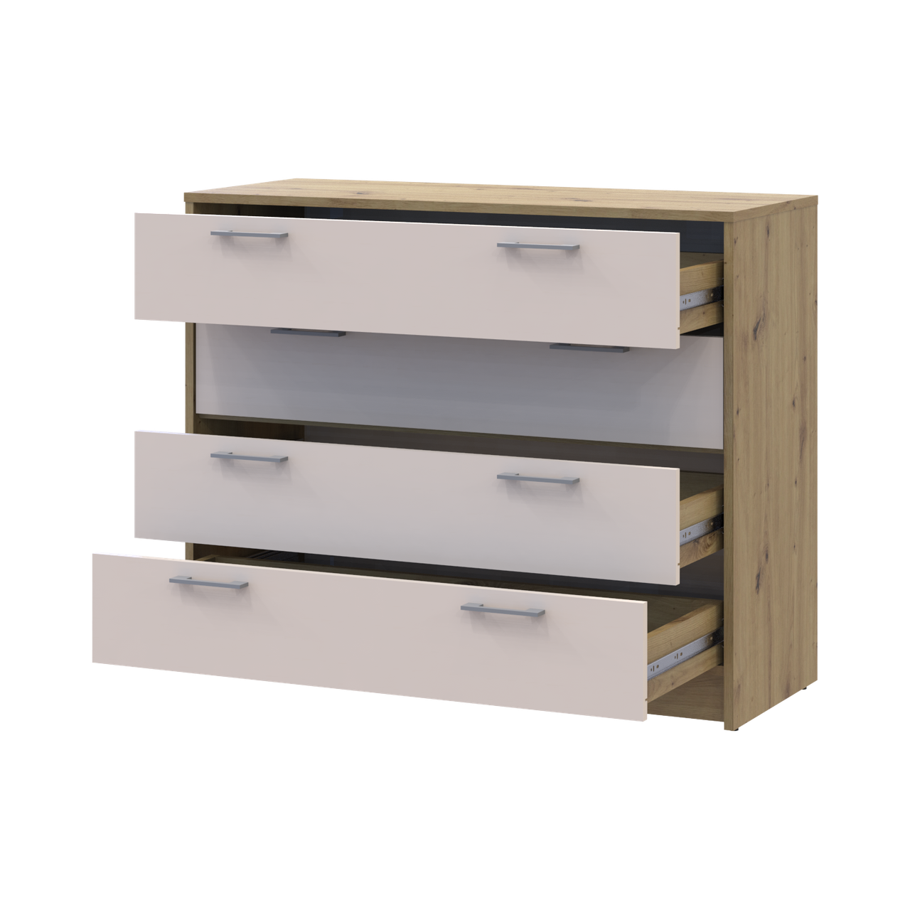 Комод Doros Ронді Дуб Артізан/Кашемір 4 шухляди 100х40х82 (41516187) 2