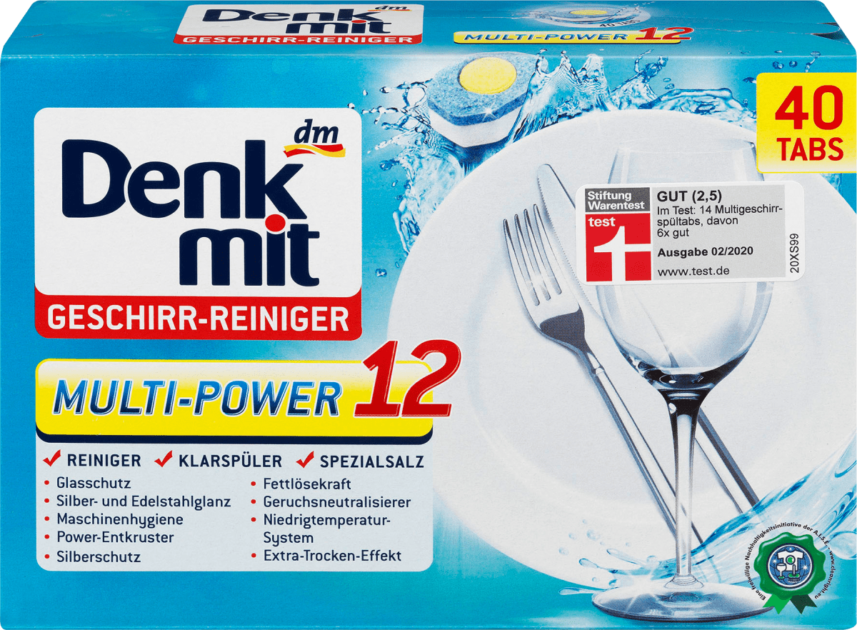 

Таблетки для посудомойки Denkmit Geschirr-Reiniger Multi-Power 12 40шт Оригинал