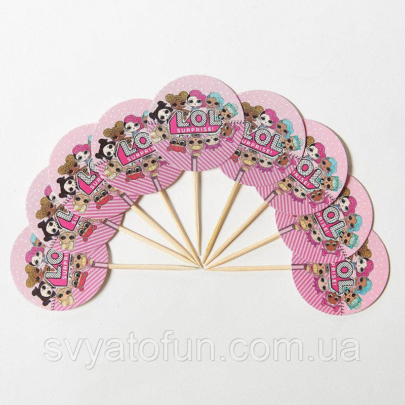 

Топперы для кексов Куклы ЛОЛ