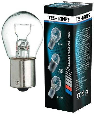 

Лампа 12V P21W цоколь- BA15S​ " ТЕСЛА"