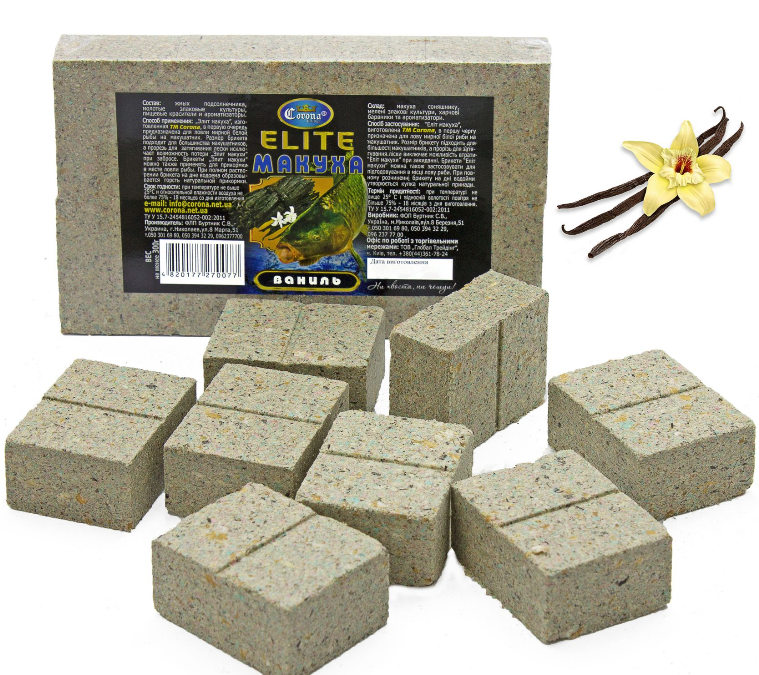 

Макуха Корона Elite Ваниль 8 шт Макуха для макушатника кубики 310г