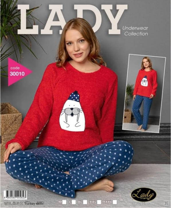 

Пижама теплая женская LADY LINGERIE 30010