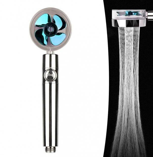 

Водосберегающая лейка для душа с функцией стоп Turbocharged shower head (KG-4063)