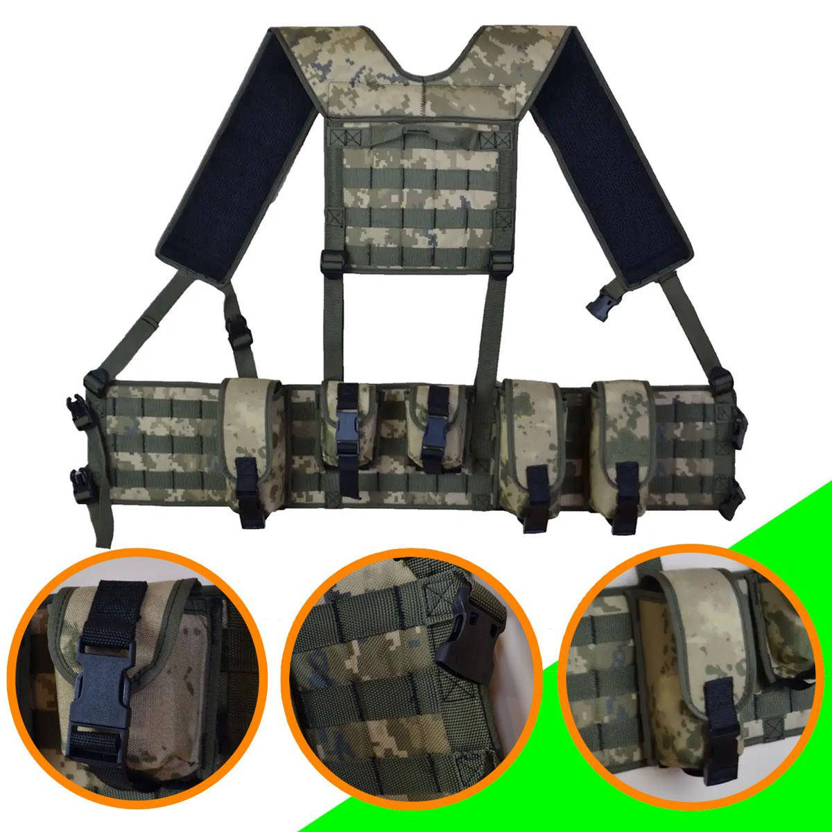 

Разгрузочный жилет РПС с подсумками 5 штук Cordura