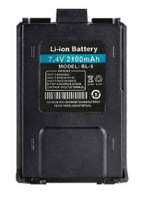 

Усиленная аккумуляторная батарея для рации Baofeng UV-5R (BL-5) 2100 mAh