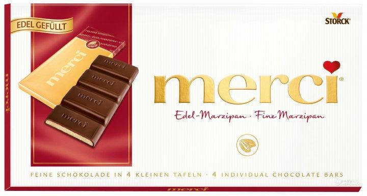 

Шоколад Марципан Storck Merci Chocolate Bar - Fine Marzipan 112г Германия
