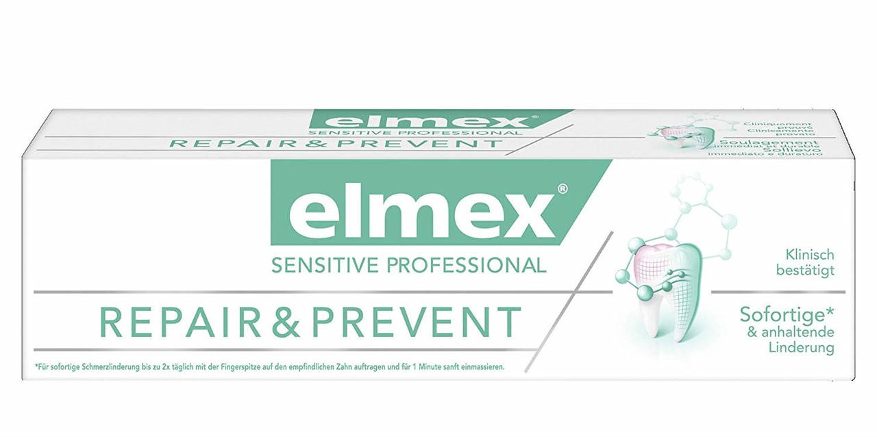 

Зубная паста Elmex SENSITIVE PROFESSIONAL REPAIR & PREVENT, 75ml