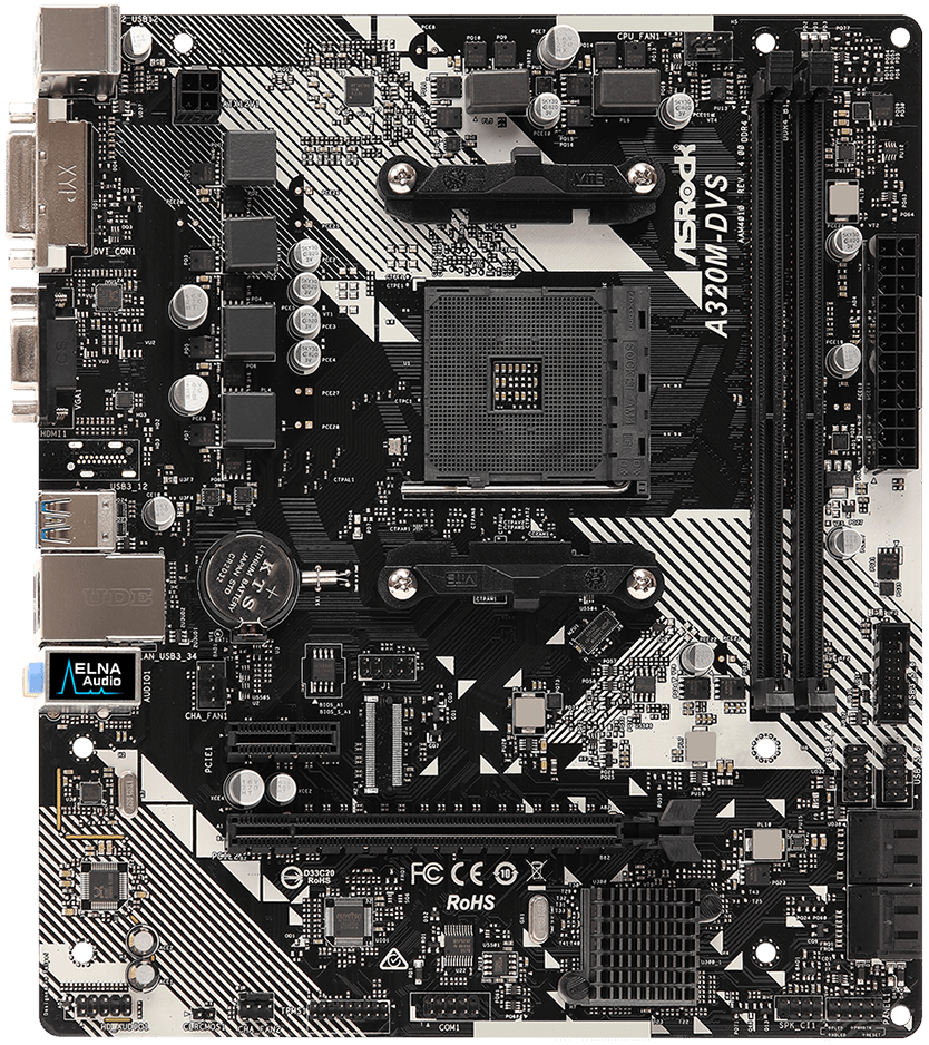 

Материнская плата ASRock A320M-DVS R4.0