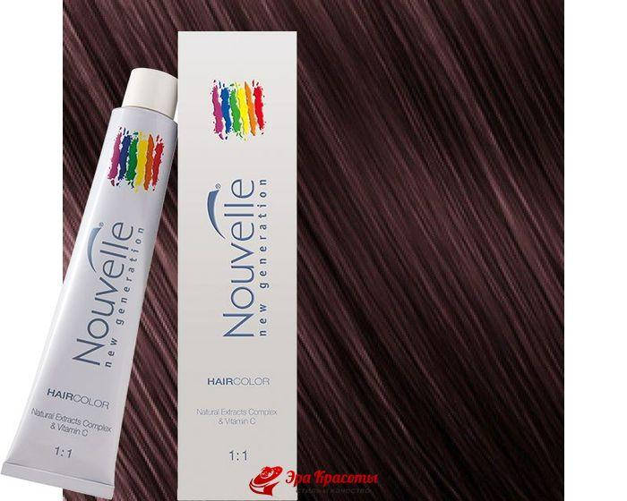 

Крем-краска для волос 4.62 Красный матово-коричневый Nouvelle Hair Color, 100 мл