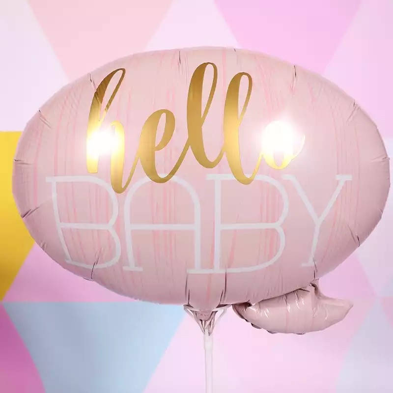 

Фольгированый шар BABY розовый (Китай)