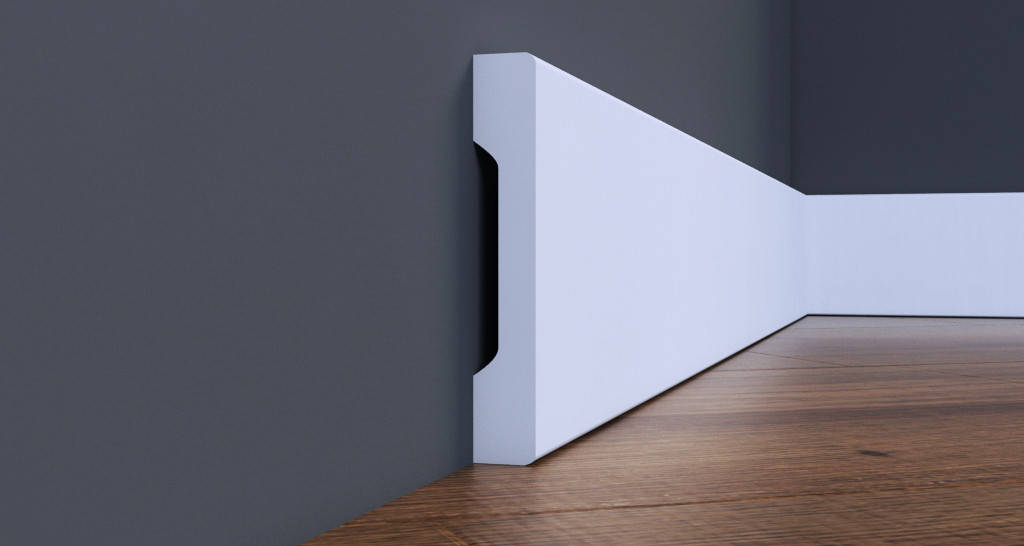 

Плинтус Cezar LPC-37 (70x12)мм, Белый
