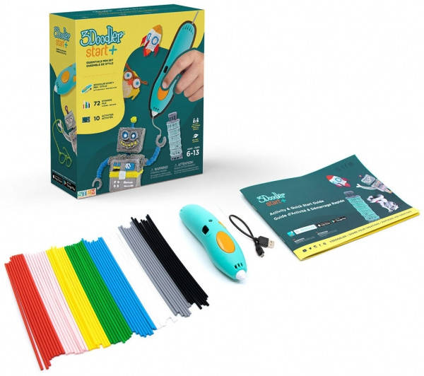 

3D-ручка 3Doodler Start Plus для детского творчества базовый набор – Креатив, 72 стержня