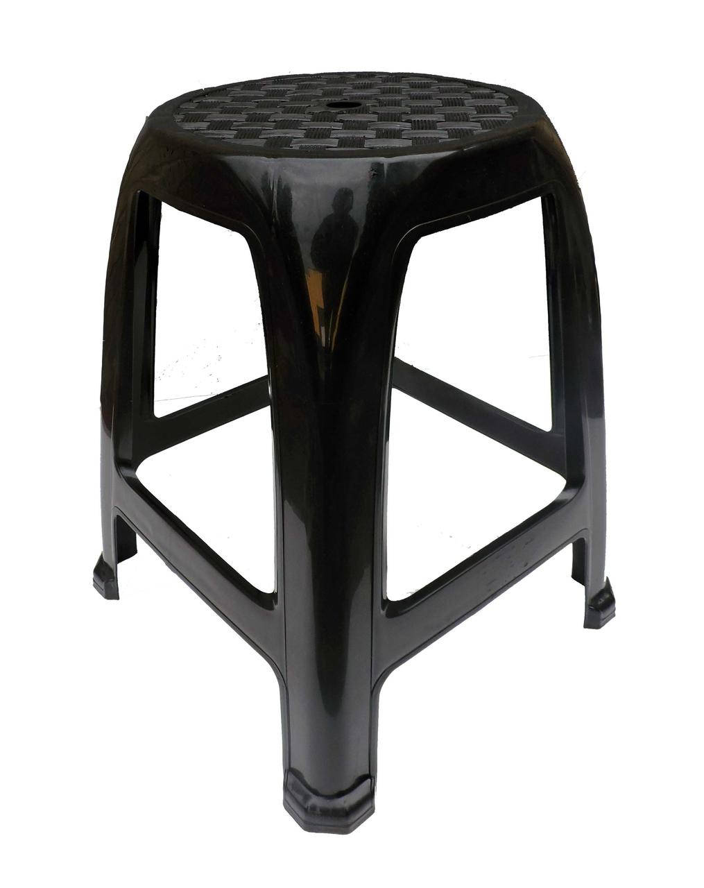 

Табурет пластиковый большой черный "ПолимерАгро" + Видео, Чёрный