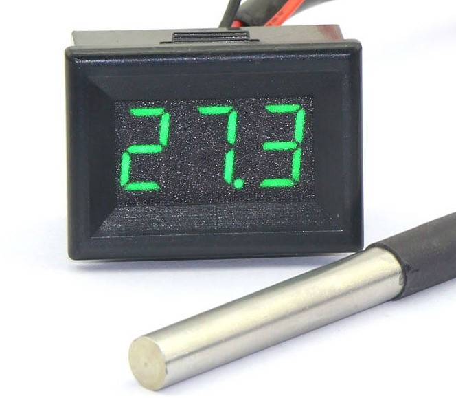 

Термометр электронный 12v(зеленые цифры)