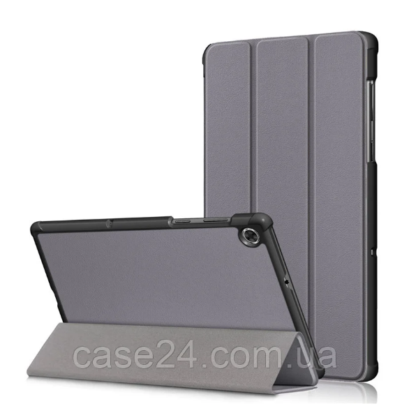 

Кожаный чехол книжка Crazy Horse для Lenovo Tab M10 Plus (8 цветов) серый