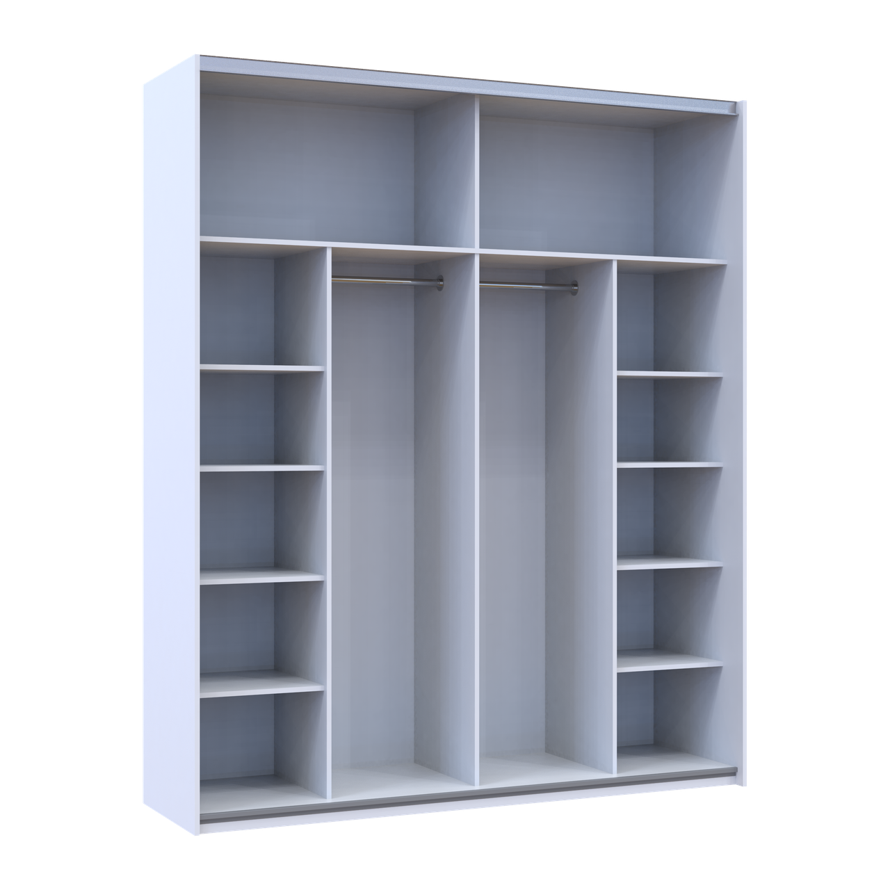 Шафа купе Doros G-Caiser Білий/Графіт 2 ДСП / 3 частини 200х60х240 (42005229) 6