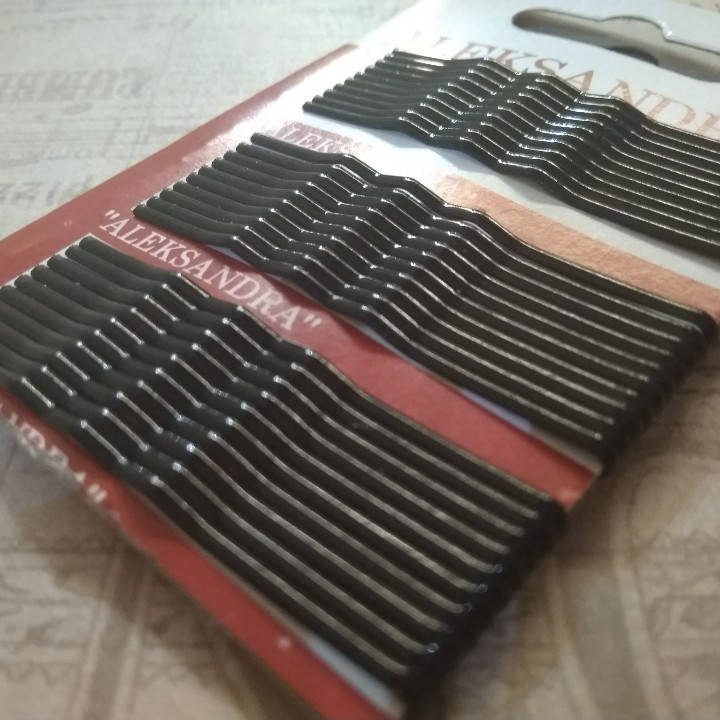 

Невидимка 10 шт. Металл. 5,5 см. Черная