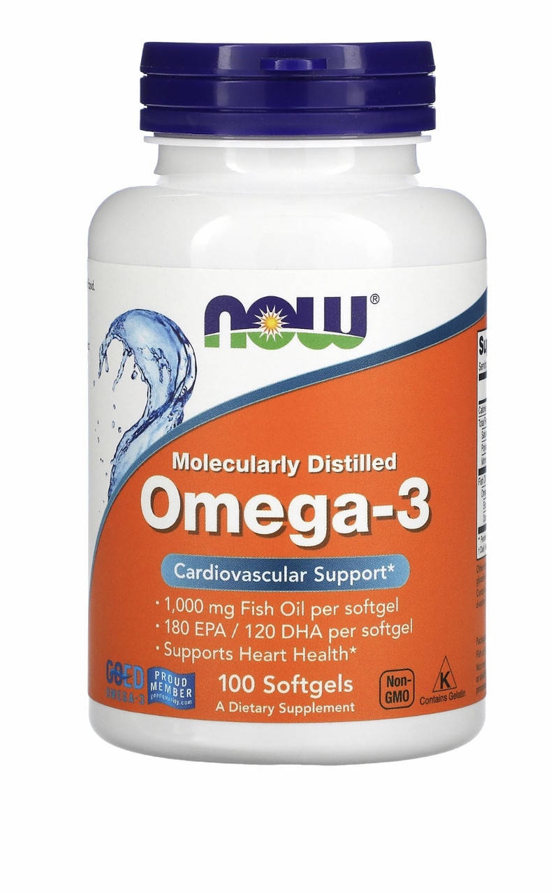 

Омега Now Foods - Omega-3 (100 капсул)