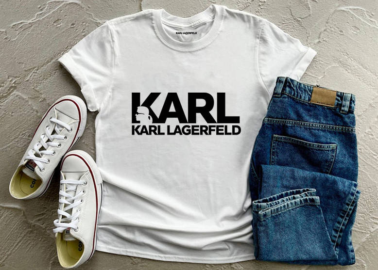 

Мужская футболка Karl Lagerfeld Карл Лагерфельд белая