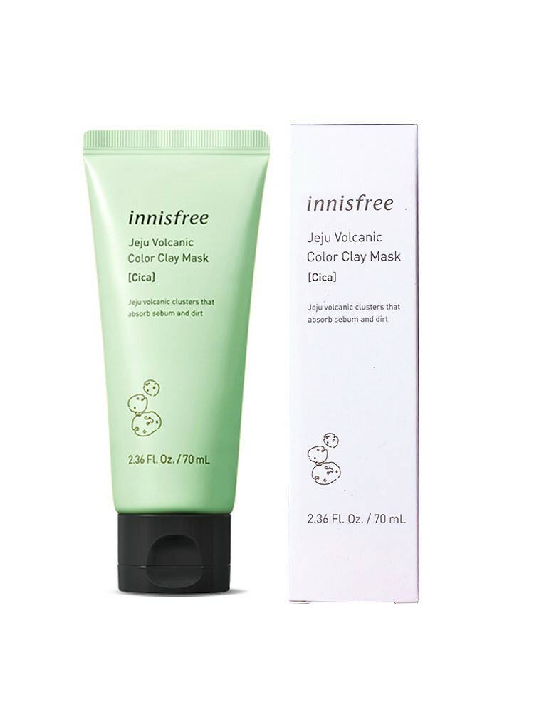 

Глиняная маска с экстрактом центеллы Innisfree Jeju Volcanic Color Clay Mask Cica