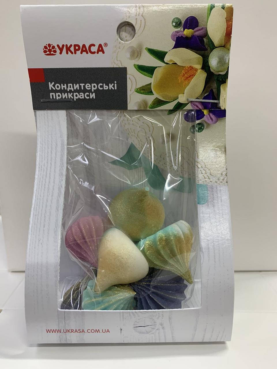 

Безе перламутровое d=25 мм (9 шт), Розовый