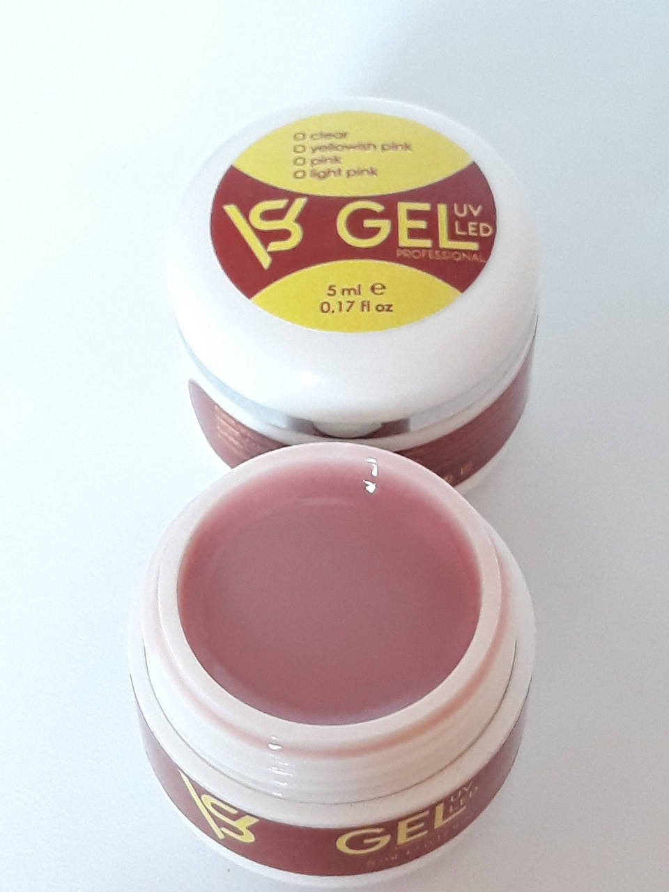

Гель для наращивания и укрепления натуральных ногтей камуфлирующий SV Gel Professional 5 ml №1 бежево-розовый