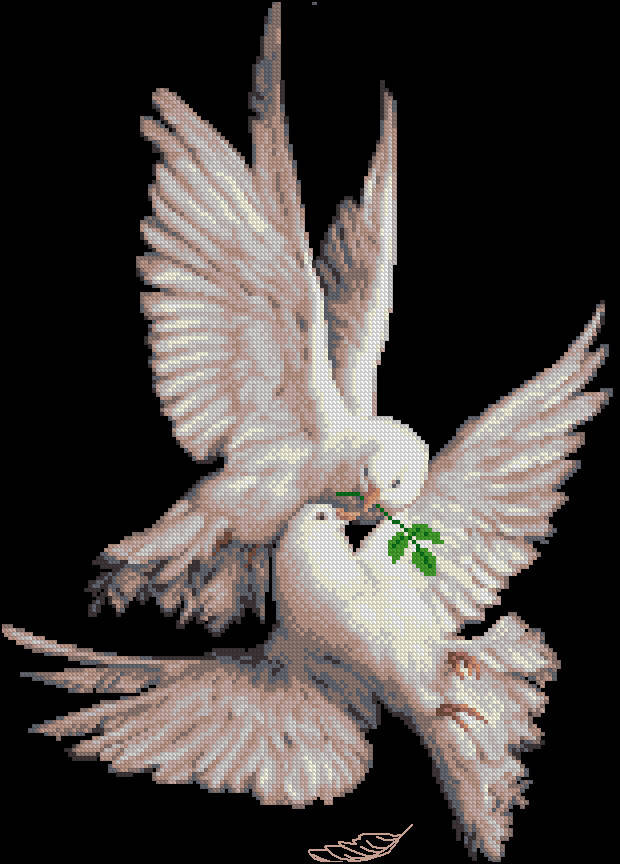 

Схема для вышивания бисером или нитками формата А-3 Вечная Любовь С-265