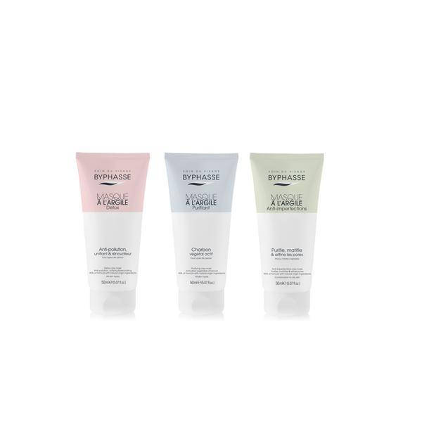 

Byphasse 3 Masques A L'Argile Набор 3 глиняных масок для лица набор