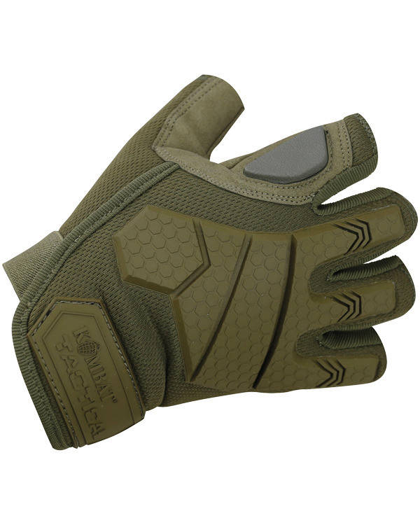 

Тактичні рукавички KOMBAT Alpha Fingerless S, Койот