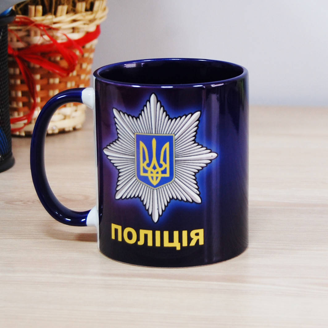 

Чашка Полиция, Синий