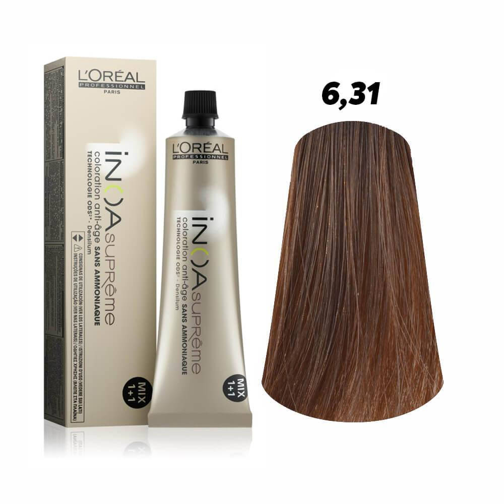 

Крем-краска INOA Supreme 6.31 60 мл L’Oreal Professionnel Paris