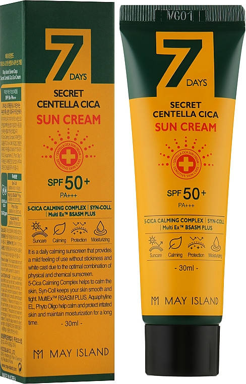 

Солнцезащитный крем с центеллой May Island 7 Days Secret Centella Cica Sun