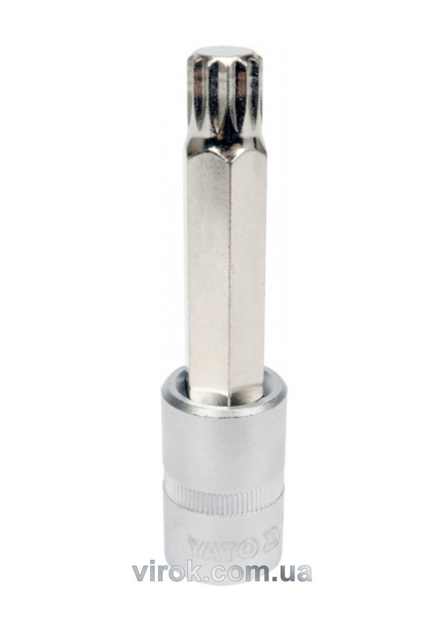 

Головка торцевая с отверточной насадкой SPLINE YATO 1/2" M14 х 100 мм YT-04355