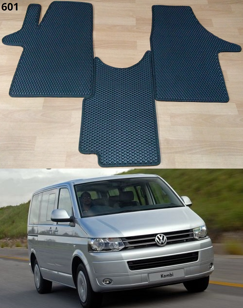 

Коврики ЕВА в салон Volkswagen Transporter T5 '03-15, Черный