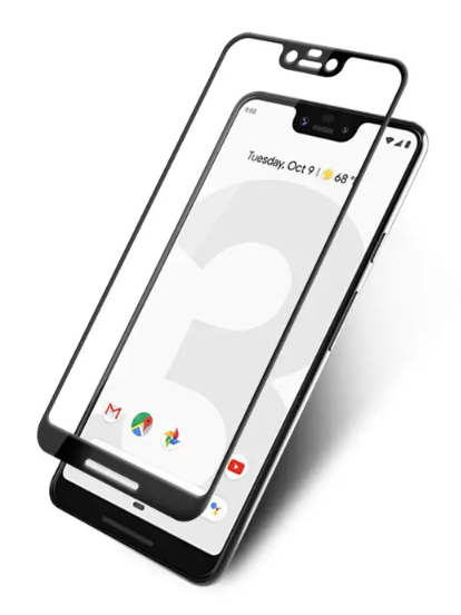 

Закаленное защитное стекло Full Cover для Google Pixel 3 XL от Mocolo, Черный