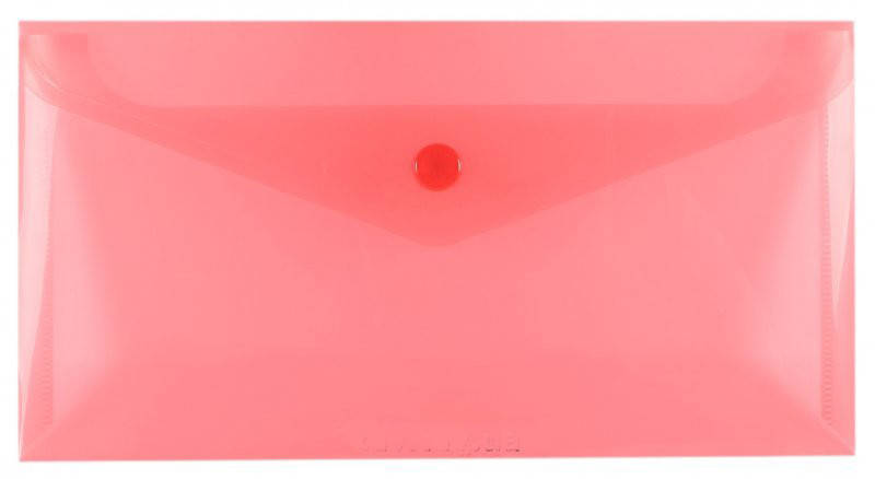 

Папка-конверт на кнопке Евроконверт (формат)DL красная, Красный