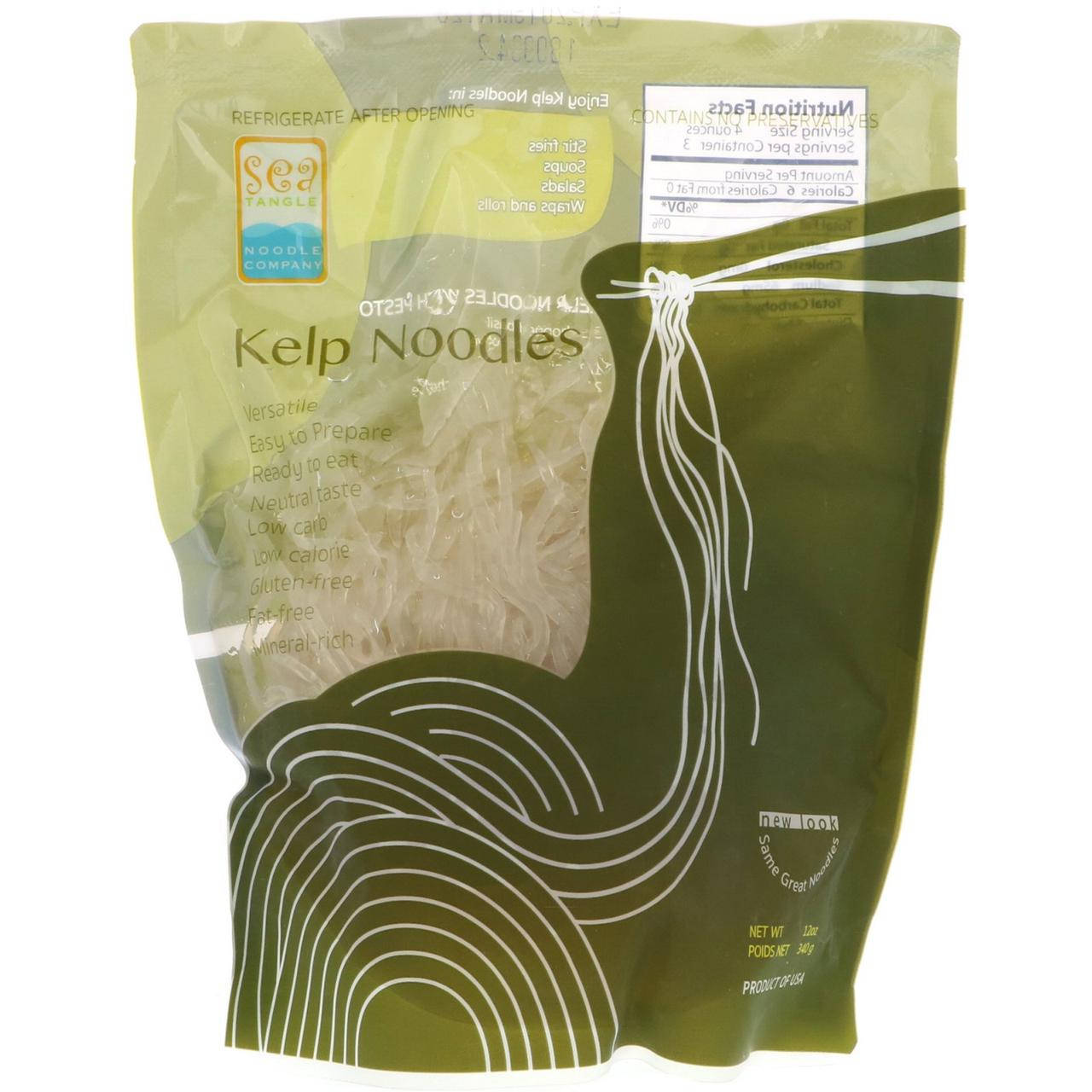 

Лапша из морских водорослей 340 г, Sea Tangle Noodle Company