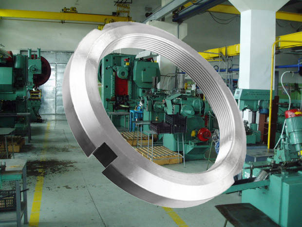 

Гайка круглая шлицевая М55 DIN 981, ГОСТ 11871-88