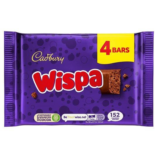 

Шоколадные батончики Cadbury Wispa 4s 111g